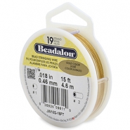 Beadalon Rijgdraad 19 draads 0.46mm Gold