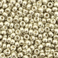 Miyuki rocailles 8/0 Duracoat galvanized silver 8-4201