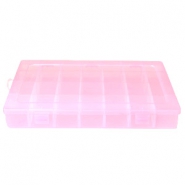 Sieraad display opbergbox 28 vaks Roze
