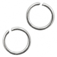 Roestvrij stalen (RVS) Stainless steel onderdelen buigringen 5mm Antiek zilver