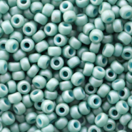 Miyuki rocailles 8/0 Opaque matte luster sea foam green 8-2028