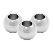 Roestvrij stalen (RVS) Stainless steel kralen 6mm Zilver
