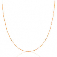 Roestvrij stalen (RVS) Stainless steel kettingen Mix & Match Ros&eacute; goud