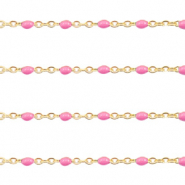 Roestvrij stalen (RVS) Stainless steel onderdelen jasseron 1mm Pink-goud