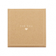 Sieraden (cadeau)doosje 'for you ♥' Brown