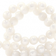 Super Polaris kralen rond 8 mm Bianco white