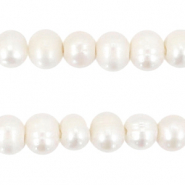 BQ Zoetwaterparels rond 7-8mm Natural white