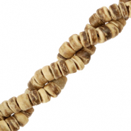 Kokos kralen disc 6mm Natural brown (natuurlijke kleur van de kraal)