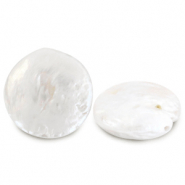BQ Zoetwaterparels munt Pearl white