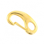Roestvrij stalen (RVS) Stainless steel onderdelen karabijnslot 16mm Goud