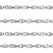 Roestvrij stalen (RVS) Stainless steel onderdelen jasseron schakel Zilver