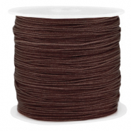 Macramé draad 0.8mm Chocolate brown