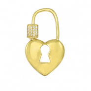 Zirkonia slot hart Gold