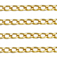Roestvrij stalen (RVS) Stainless steel onderdelen jasseron cuban schakel Goud