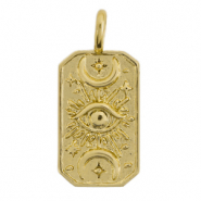 Brass TQ metaal bedels oog Gold