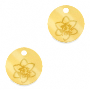 Plexx bedels 12mm Birth flower December-Narcissus Gold