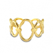 Roestvrij stalen (RVS) Stainless steel ringen Goud