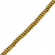Hematite kralen disc Gold