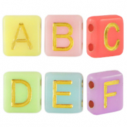 Letterkralen van acryl Multicolour
