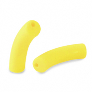 Acryl kralen tube Blazing yellow