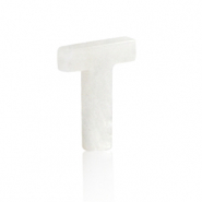 Schelp hangers specials letter T White (natuurlijke kleur)
