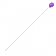 Onderdelen DQ metaal nietstift 52mm Antiek zilver-purple (nikkelvrij)