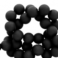 6 mm acryl kralen Black