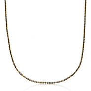Roestvrij stalen (RVS) Stainless steel kettingen Goud-black
