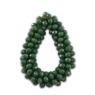Top facet hangers druppel Dark green