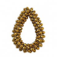 Top facet hangers druppel Gold