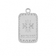 Roestvrij stalen (RVS) Stainless steel bedels La Luna 'Guidance' Silver