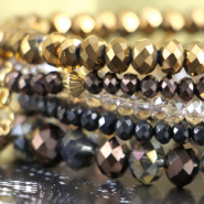 Inspiratiesets Trendy arm-candy van facet kralen
