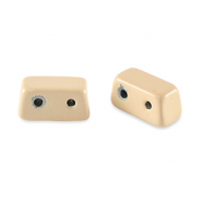 Tile beads rechthoek Apricot beige