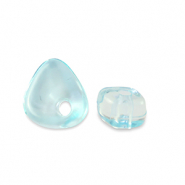 Acryl kralen chips Transparent turquoise blue