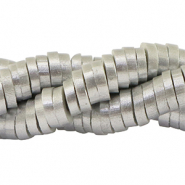 Katsuki kralen 6mm Silver-pearl shine coating