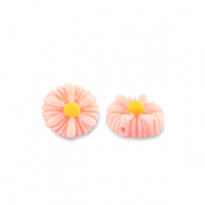 Resin kralen bloem 8mm Peach