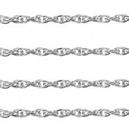 Roestvrij stalen (RVS) Stainless steel onderdelen jasseron twist Silver