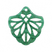 Resin hangers Multicolor green