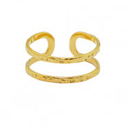Roestvrij stalen (RVS) Stainless steel ringen Goud