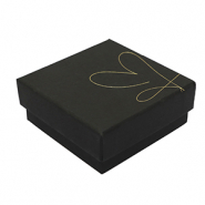 Sieraden (cadeau) doosje heart Black