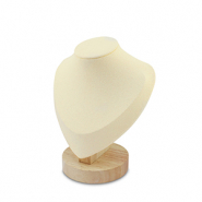Sieraad display buste voor kettingen Natural-beige