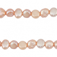 BQ Zoetwaterparels nugget 5-6mm Seashell pink