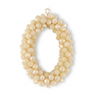 Top facet hangers ovaal Vanilla yellow