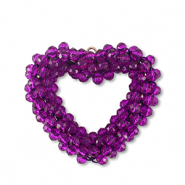 Top facet hangers hart Tillandsia purple