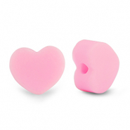 Polymeer kralen hart Light pink