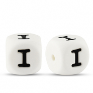 Letterkralen van siliconen I White-black