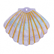 Resin hangers schelp Purple