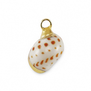 Schelp hangers specials Slak Brown-gold