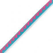 Lint met tekst waves Neon blue-pink