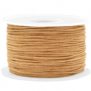 Waxkoord 1mm Camel brown